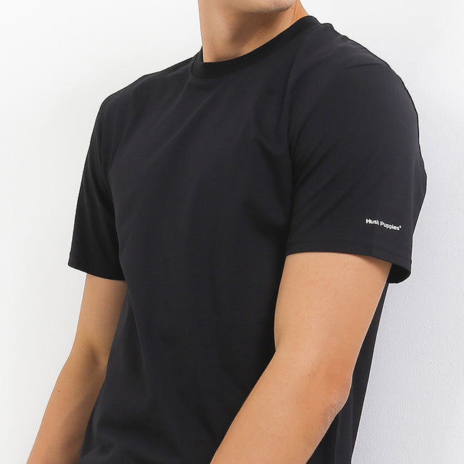 Hush Puppies Pakaian Pria T Shirt Dante Crew In Black