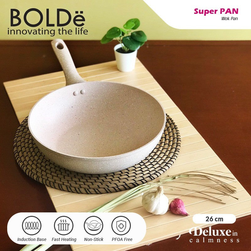 BOLDe Super Pan Wok 26 cm Beige