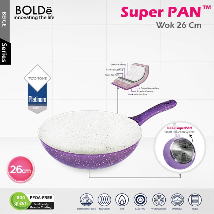 BOLDe Wok 26 cm Purple Series