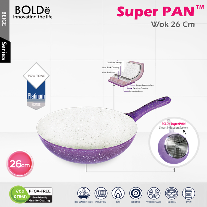 BOLDe Wok 26 cm Purple Series