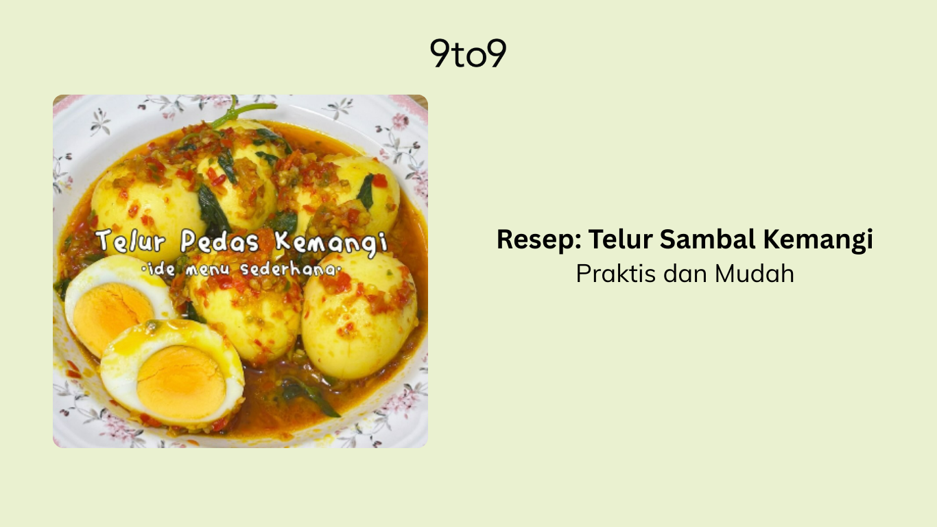 Resep: Telur Sambal Kemangi, Praktis dan Mudah!