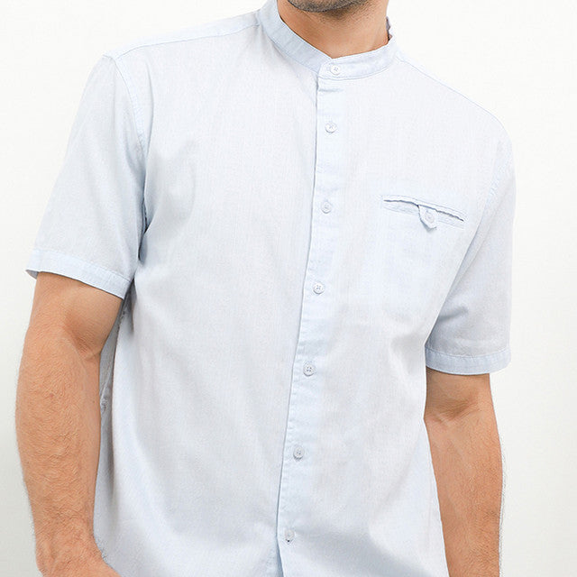 Hush Puppies Pakaian Pria Shirt Karuka In Blue