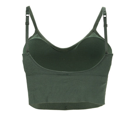 Obermain Pakaian Wanita Teeny Bra Top In Dark Green