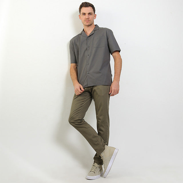 Hush Puppies Pakaian Pria Shirt Moda In Black