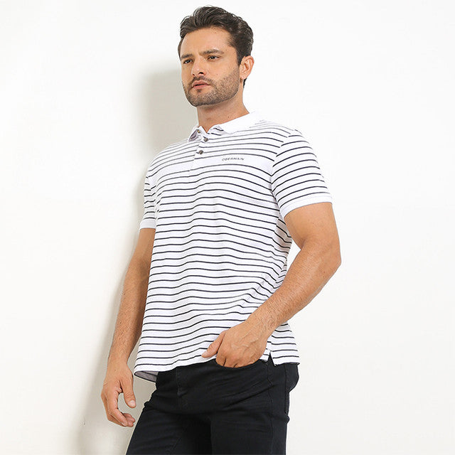 Obermain Pakaian Pria Polo Lane In White
