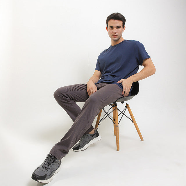 Hush Puppies Pakaian Pria Pants Walter In Dark Grey
