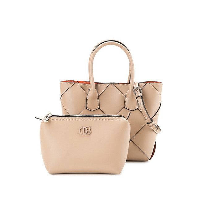 Charlotte Top Handle Bag (M) In Tan