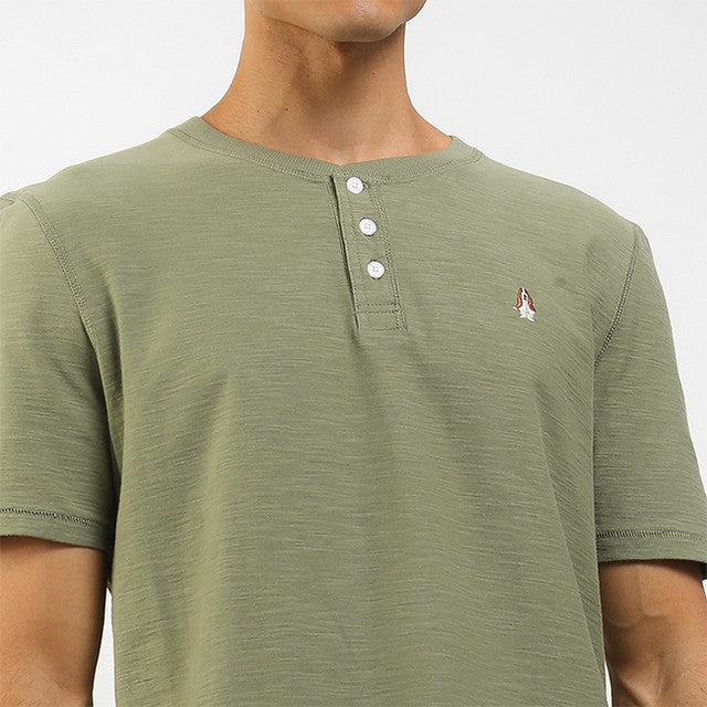 Hush Puppies Pakaian Pria T Shirt Knapp In Olive