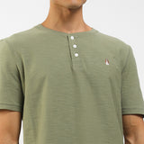 Hush Puppies Pakaian Pria T Shirt Knapp In Olive