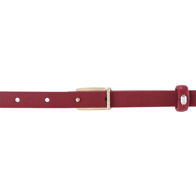 Obermain Accessories Wanita Pin Clip Anna Ladies Leather Pin In Red 38