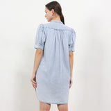 Hush Puppies Pakaian Wanita Dress Medyasi In Light Blue