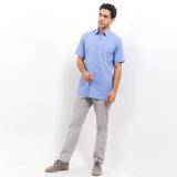 Hush Puppies Pakaian Pria Shirt 955 Chester In Blue