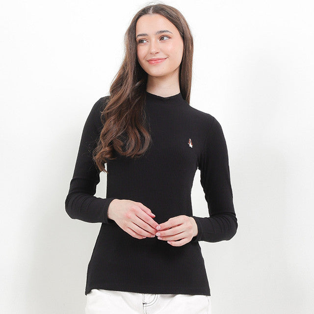 Hush Puppies Pakaian Wanita Long Sleeved Bsc Brunella In Black
