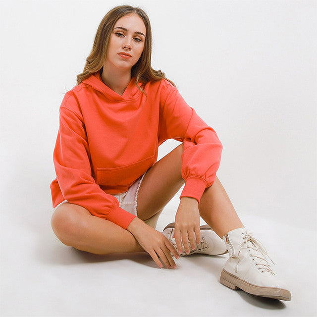 Hush Puppies Pakaian Wanita Hoodie Ilias In Pink