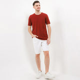 Hush Puppies Pakaian Pria T Shirt Eleveted Class Tee In Maroon