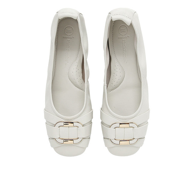 Hush Puppies Sepatu Wanita Flats Donna Carl In Off White