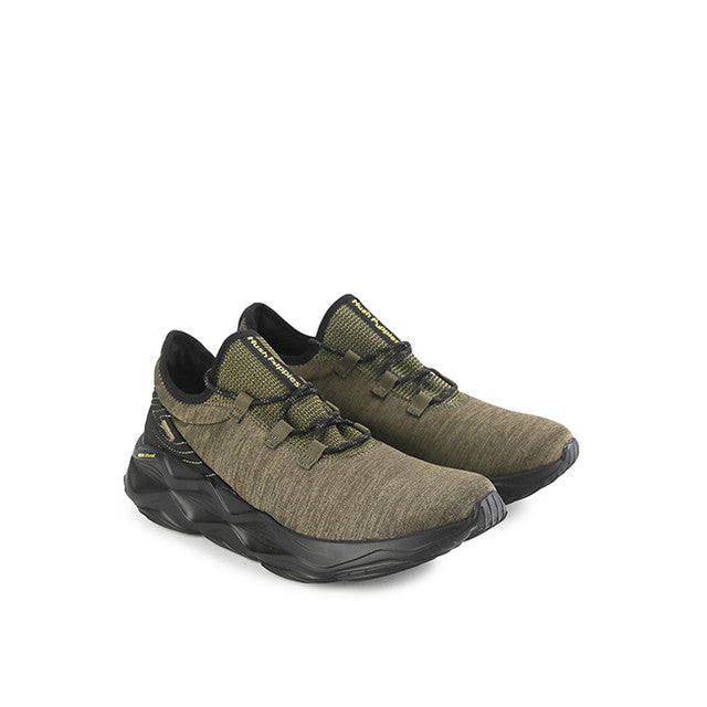 Hush Puppies Sepatu Pria Sneakers Charge Sneaker In Dark Olive Textile