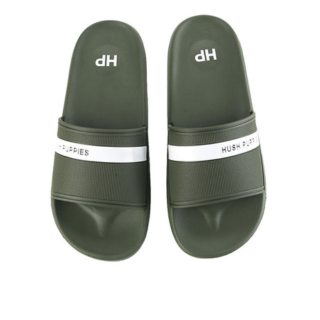 Hush Puppies Sandal Pria Slide Reno In Olive
