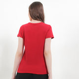 Hush Puppies Pakaian Wanita T Shirt Bsc Vella In Red