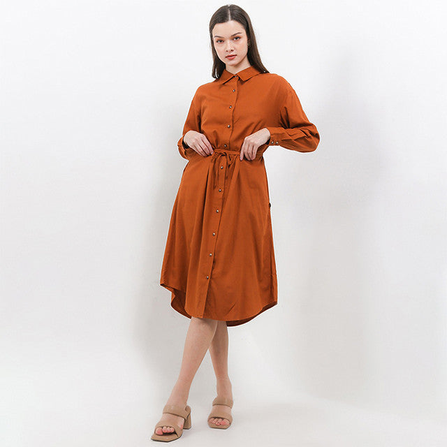 Hush Puppies Pakaian Wanita Dress Bohlani In Camel