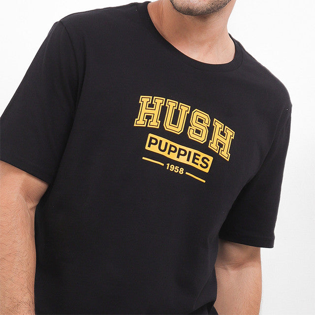 Hush Puppies Pakaian Pria T Shirt Paddington In Black