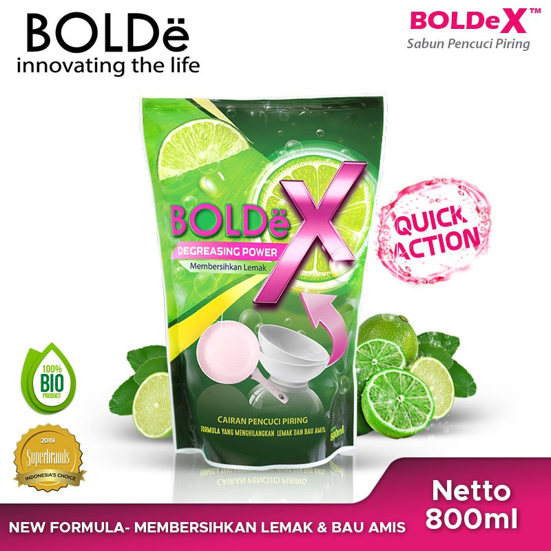 BOLDe X Sabun Pencuci Piring Jeruk Nipis 800 Ml