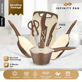 INFINITY PAN 3+1 SETS GOLD