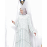 Naomi Ruffled 3-tier dress Light Green