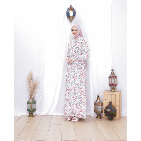 Sophia Side Cross Dress (Pink)