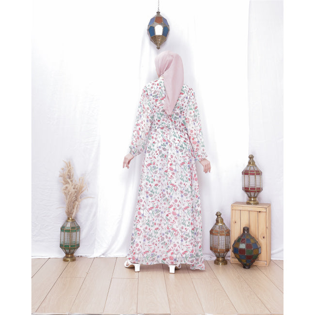 Sophia Side Cross Dress (Pink)