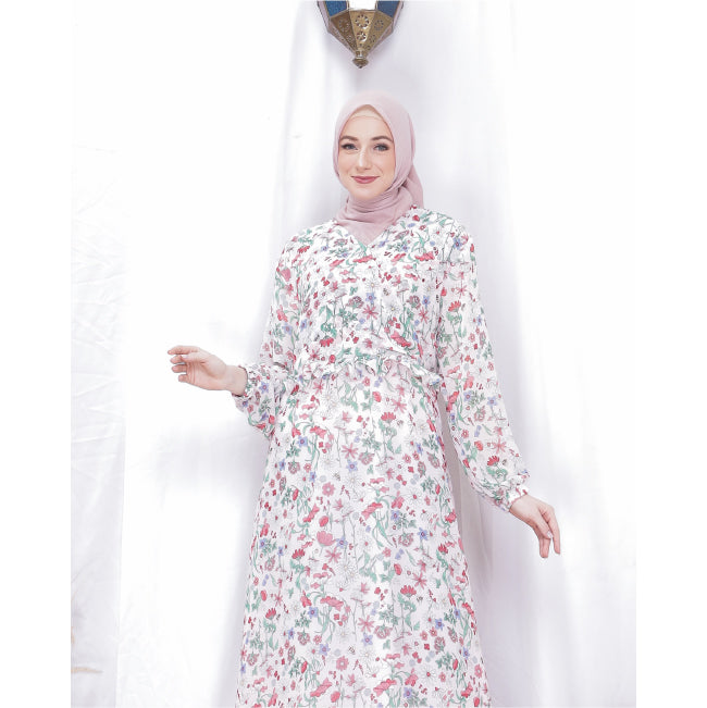 Sophia Side Cross Dress (Pink)