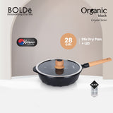 Organic Black Crystal Series Set 8 Pcs (Panci Set Anti Lengket)