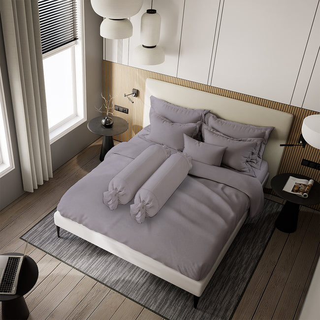 Nyenyak Bed Cover Solid Plain   -  King/Queen 220x220