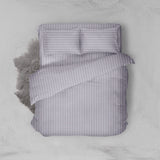 Nyenyak Bed Cover Premium Mini Stripes Plum
