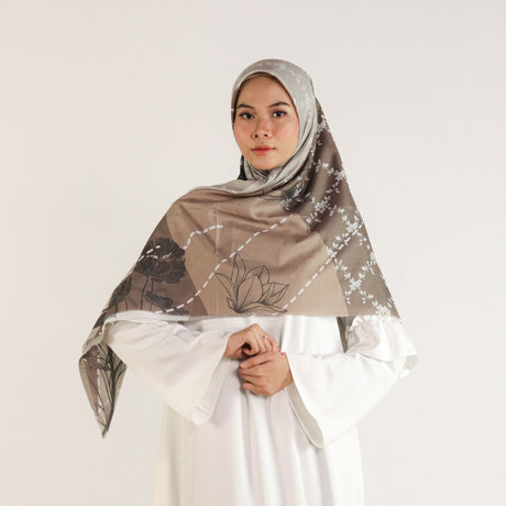 Nayanika Hijab / Jilbab / Kerudung Voal Ultrafine Motif Khazan