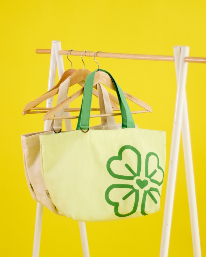 Daily Tote Bag Zipper - Tas Wanita Basic Lemon