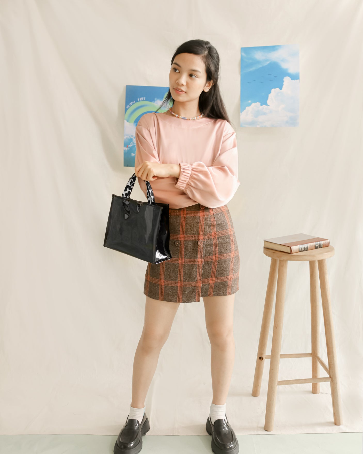 Lucy Clear Bag - Tas Selempang PVC - Mono Hitam