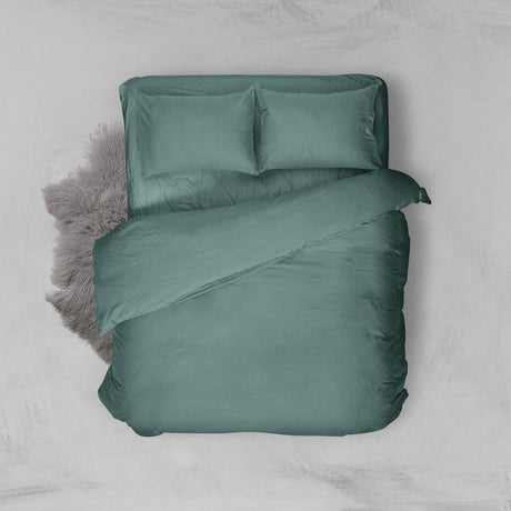 Nyenyak Bed Cover Premium Cross Ice Green