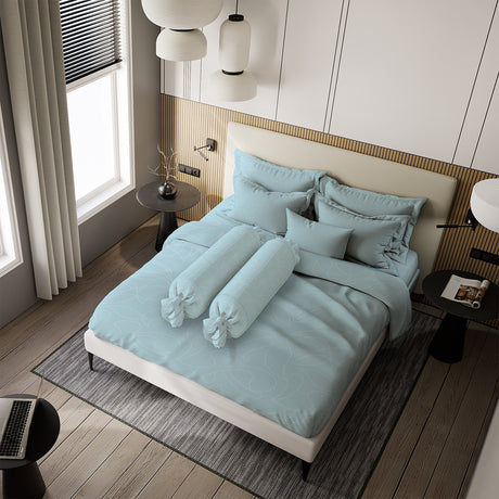 Nyenyak Bed Cover Premium Jewel Baby Blue