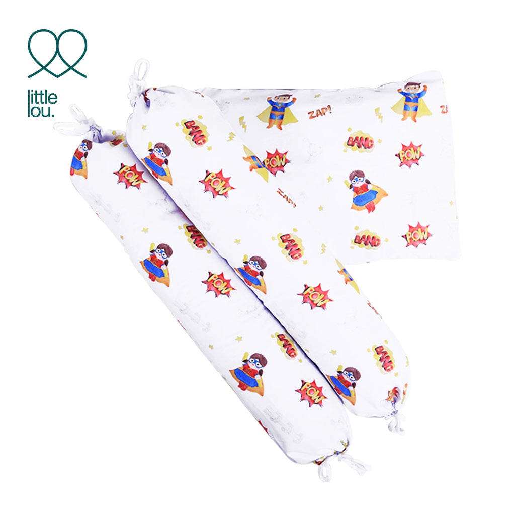 Little Lou by Sprei Nyenyak Sarung Bantal Guling -  Superheroes