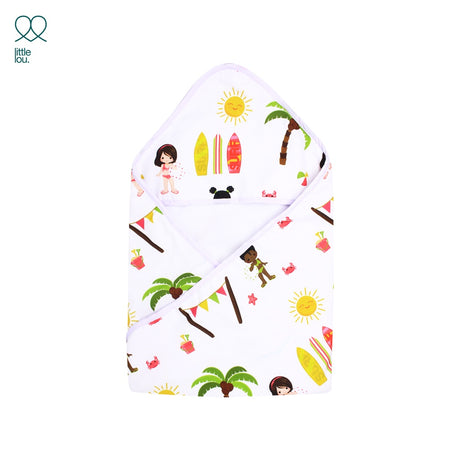 Little Lou by Sprei Nyenyak Selimut Bayi Beach Blanket  -  Baby / Hooded / Toddler