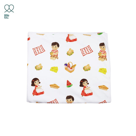 Little Lou by Sprei Nyenyak Selimut Bayi Katun  Picnic Blanket  -  75x75 / 100x100