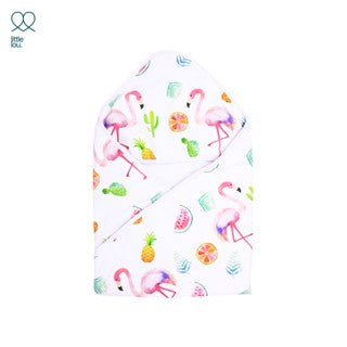 Little Lou by Sprei Nyenyak Selimut Bayi  Flamingo Blanket -  Baby / Hooded / Toodler