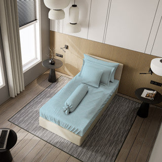 Sprei Nyenyak Premium Jewel Baby Blue