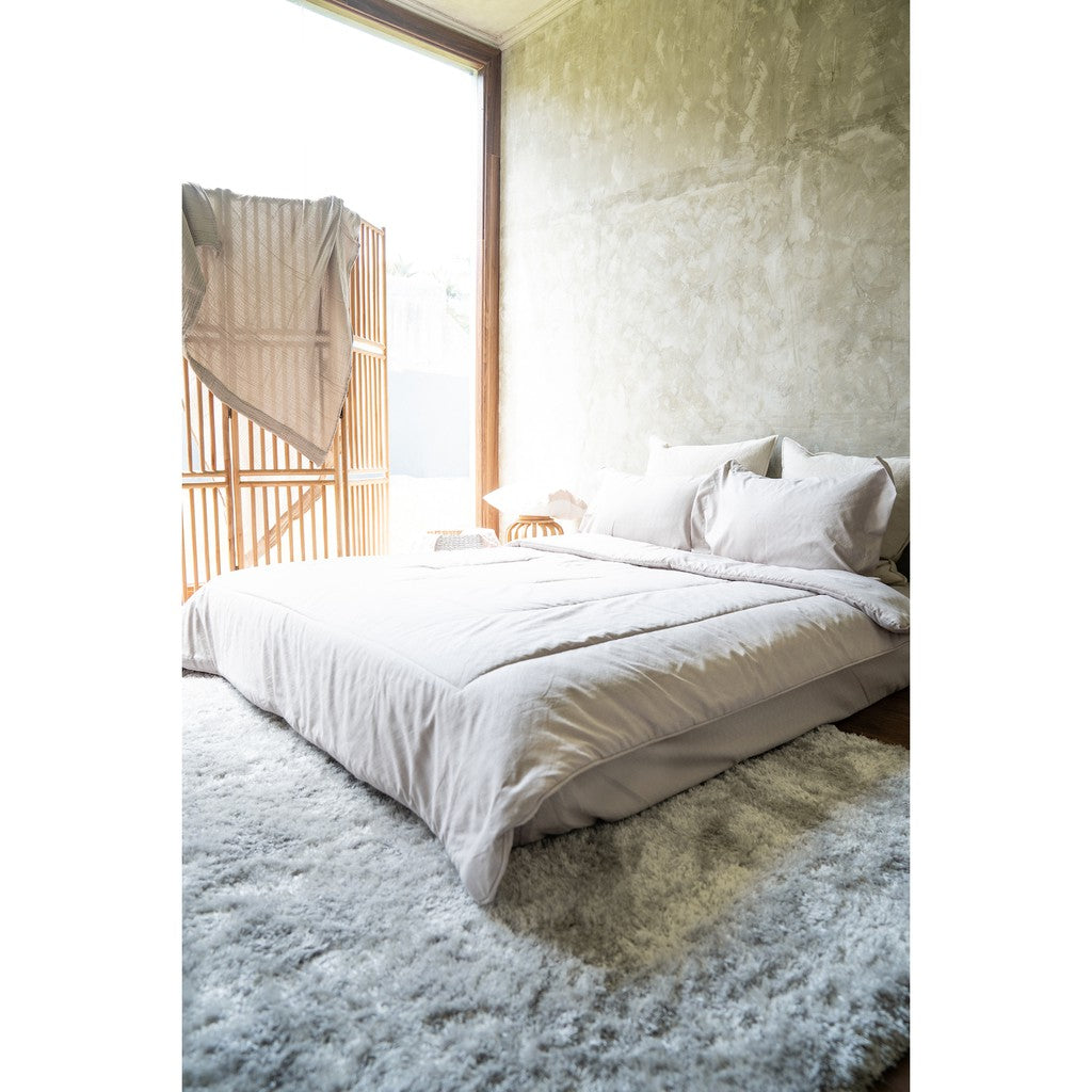 Sprei Nyenyak Premium Cross   -  Ash Brown