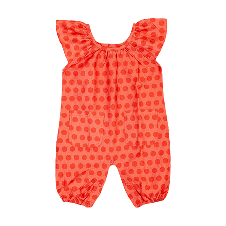 TORIO Festive Bright Orange Jumper - Jumper Bayi Perempuan - Jumpsuit