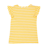 TORIO Basic T - Shirt Yellow Stripe - Baju Atasan Anak Perempuan - Kaos Anak Perempuan