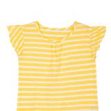 TORIO Basic T - Shirt Yellow Stripe - Baju Atasan Anak Perempuan - Kaos Anak Perempuan