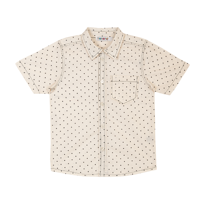 TORIO Smart Casual Shirt Off White - Kemeja Anak Laki - laki - Baju Atasan Anak Laki - Laki