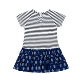 TORIO Blue Turtle Dress - Dress Anak Perempuan